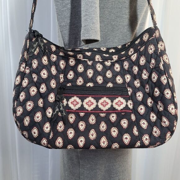 Vera Bradley " Classic Black 2006" Single Strap Shoulder - Picture 1 of 8